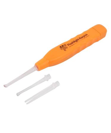 Qtqgoitem Plastic Anti- Handle Flash Light Household Earpick 3 in 1 Orange (Model: e12 4cb 4ae 7e0 d8e)