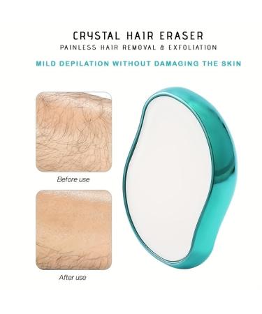 Magic Crystal Hair Eraser - Painless Exfoliating Hair Removal Tool for Men & Women | Ideal for Legs & Arms (Golden - Buy Online on GoSupps.com