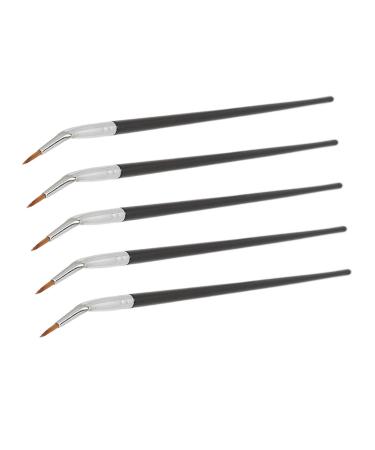 Brush 5pcs Compact Portable Eye Makeup Brushes Dual Use Wet And Dry Ultra Thin Slanted Flat Angle Eye Liner For Meticulously Applying Gel And Liquid