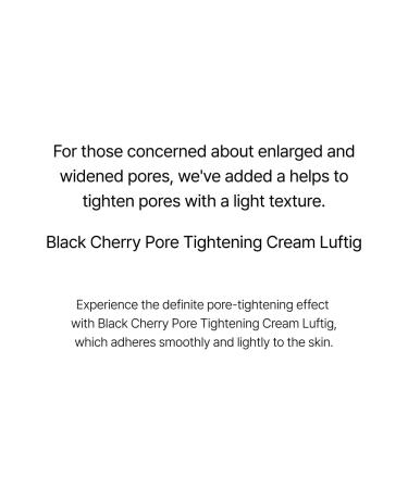 Black Cherry Pore Tightening Cream - Minimize Enlarged Pores | Korean Skin Care 3.3 fl. oz./100ml - Buy Online on GoSupps.com