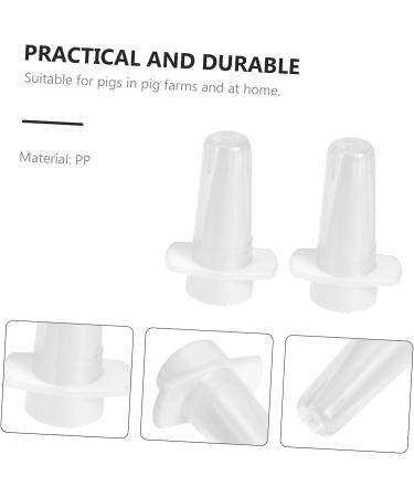 Lurrose 10pcs Veterinary Nasal Dropper Makeup Kit for Pigs - Nozzle Sprayers for Medicine Atomization - White - Buy Online on GoSupps.com