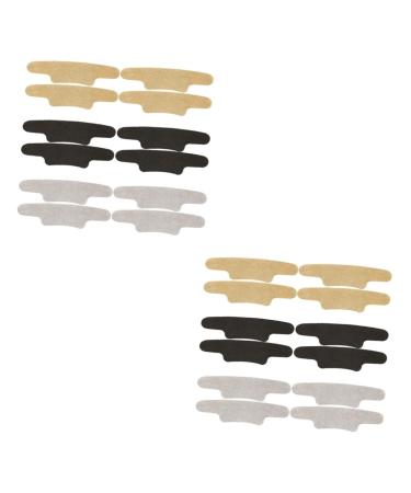 GLEAVI 12 Pairs Anti-wear Foot Stickers Heel Grips Liner Cushion Heel Shoe Filler Grips Leather Pumps for Women Jade Brush Silicone Anti Drop Heel Grinding Feet Double-Sided Tape