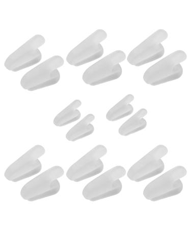 8 Pairs Toe Separator Silicone Soft Elastic Toe Corrector Spacer for Overlapping Toe Bunion Alignment