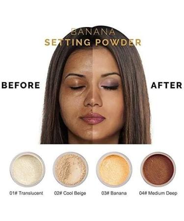 AQUAPURITY PHOERA Loose Makeup Setting Powder + Puff - Long Lasting Matte Finish Foundation for Flash Photography (104 - Medium Deep) - Buy Online on GoSupps.com