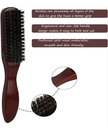 Beard brush men s boar bristle hair brush boar bristle beard brush with solid wood for men cleaning brush tools - Buy Online on GoSupps.com