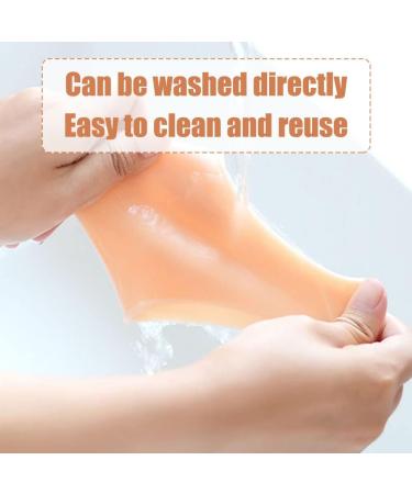 Buy 2 Pairs of Invisible Silicone Dersonation Open Toe Socks - Moisture Care & Protective Heel Cushions for Dry Skin | Unisex Daily & Night Care - Buy Online on GoSupps.com