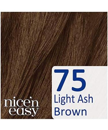 Clairol Nice'n Easy No Ammonia Hair Dye 75 Light Ash Brown 1 Count (Pack of 1) - Buy Online on GoSupps.com