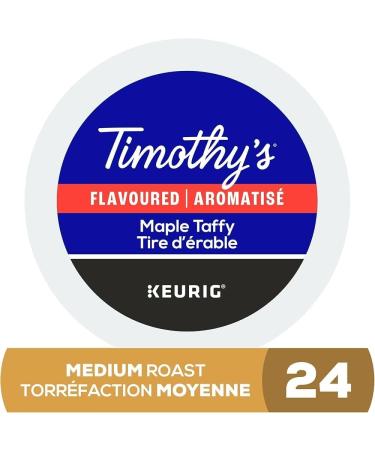 Timothy's Maple Taffy K-Cup Coffee Pods 24 Count For Keurig Coffee Makers Maple Taffy 24 count (Pack of 1) - Buy Online on GoSupps.com
