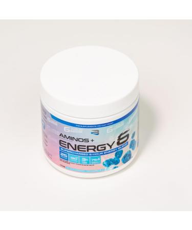 Believe Supplements - Amino+Energy6-6 Hours Energy Supplement with Vitamins Minerals and Stimulants - Boost Focus and Energy - ZERO sugar (Blue Raspberry) - Buy Online on GoSupps.com