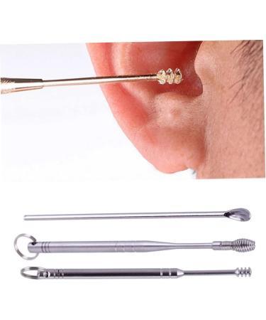 Lurrose 3 Sets 6-Piece Ear Cleaning, Lip Gloss & Piercing Kit - Stainless Steel Ear Wax Removal Tools & Spiral Spring Ear Cleaner Set - Buy Online on GoSupps.com