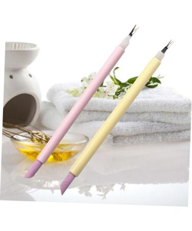 FRCOLOR 6Pcs Cuticle Trimmer Dead Skin Fork Cuticle Pusher Fork For Callus Removal Dual Purpose Clippers Mediumx3pcs as shown x 3pcs - Buy Online on GoSupps.com