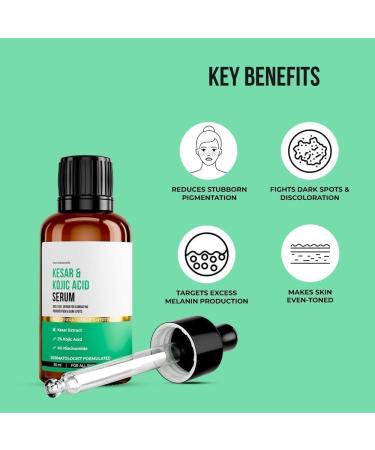 DX Men & Women Serum with Kesar & Kojic Acid | for Pigtation and Dark Spots | & - 30ml - Buy Online on GoSupps.com