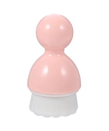 HAPINARY 1pc Cleansing Brush Portable Cosmetic Brush Simple Face Brush Beauty Face Brush Silicone Blackhead Brush Face Scrubbers Pink The Face Artificial Fiber Wool Washbasin
