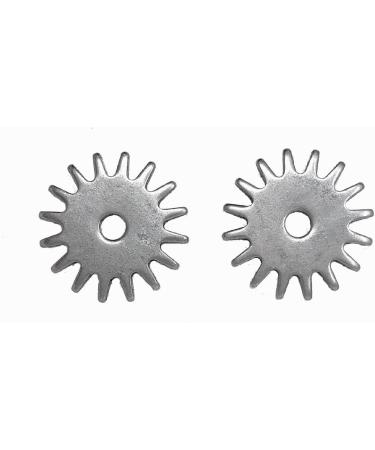Black Spur Rowels - 1 1/8 inch Cloverleaf Design | AJ Tack Wholesale - Buy Online on GoSupps.com