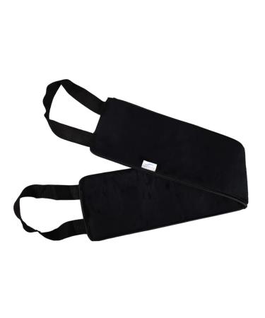 Angoily Bath Sponges for Shower Bath Back Scrubber Back Wash Sponge Black Self Tanner Microfiber Towel Self Tanning Back Exfoliating Towel Self Tanner Applicator Mitt Bath Loofah Strip Tub 82X11X0.3cm Black