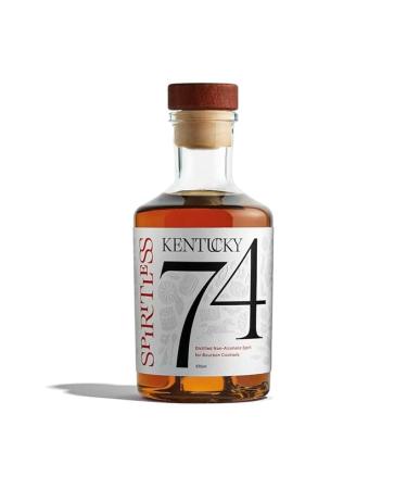 SPIRITLESS Kentucky 74 | Non-Alcoholic Bourbon Whiskey Spirit | Fully Distilled Mocktail & Cocktail Ingredient | For Halfsies or Fully Spiritless | Non-GMO & Vegan | 375 ml Bottle - Buy Online on GoSupps.com