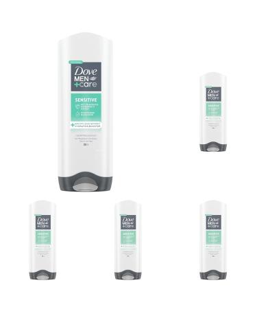 Dove men+care 3-in-1 shower gel sensitive shower bath for body face and hair for sensitive and dry skin 250 ml 1 piece (pack with 5) 250 ml (5 pack)