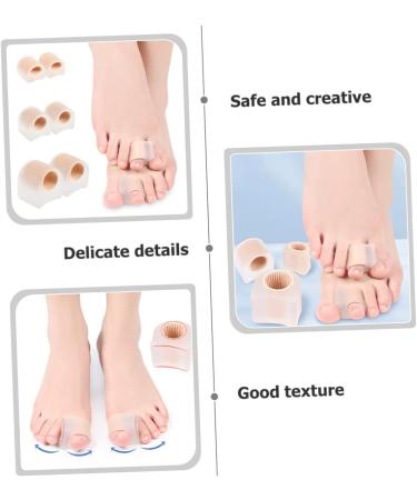 2 Pairs Toe Separator & Protector Set | Multipurpose Fiber Tool for Toe Separation, Bunion Cover & Hammer Toe | Reusable Toe Spacers | 3.6x3.5cm - Buy Online on GoSupps.com