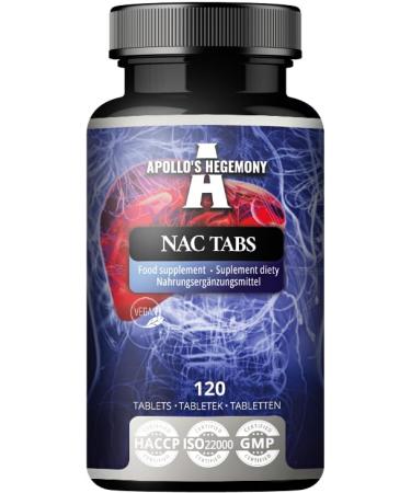 NAC 150 mg - N-Acetyl L-Cysteine 120 Vegan Tablets - 480 Portion - 16 Month Supply - Amino Acid Dietary Supplement to Support Liver Function - by Apollo's Hegemony