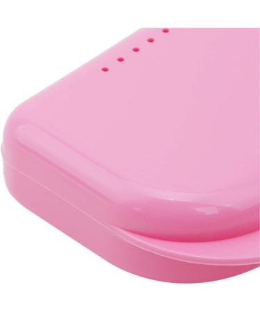 Mouthguard Case & Orthodontic Retainer Box - Pink Denture Storage Container for International Shipping - Buy Online on GoSupps.com