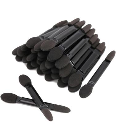 Baluue 200 Pcs Eye Shadow Applicator Double-end Eyeshadow Sponge Eyeshadow Makeup Brushes Black - Buy Online on GoSupps.com