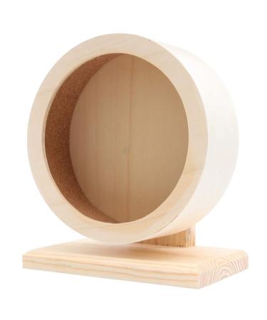 ULTECHNOVO Small Pets Exercise Wheel Hamster Wooden Mute Running Spinner Wheel Play Toy Pet Rest Nest Toy for Rat Gerbil Mice Chinchillas Hedgehogs Guinea Pigs (15cm) - Buy Online on GoSupps.com