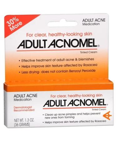 Acnomel Adult Acne Medication Tinted Cream - 1 oz | Effective Acne Treatment | Fast International Shipping - Buy Online on GoSupps.com