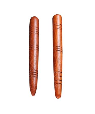3980078949 2PCs traditional Thai massage sticks manual acupressure sticks trigger point massage tool tissue reflex zone massage point for more fu Hand Neck trigger point