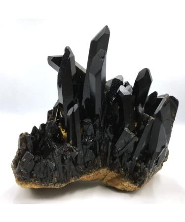 Home Natural Crystal Black Quartz Crystal Cluster Home Decor Raw Stones and Minerals Full of Texture