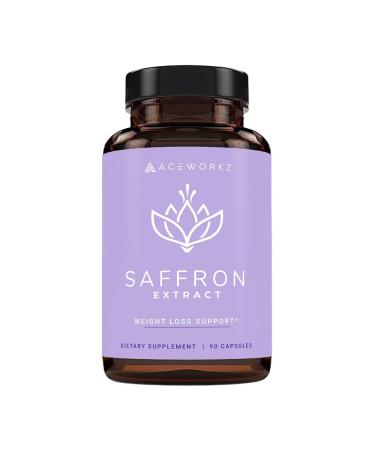 100% Pure Saffron Extract - Appetite Suppressant for Weight Loss - Metabolism Booster - Diet Pills for Women & Men (90 Capsules)