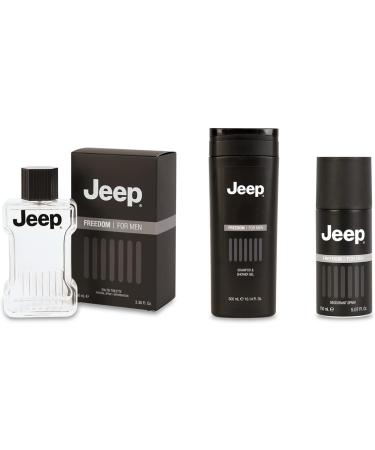 JEEP | Freedom - Shampoo & Shower Gel for Men with Aromatic and Woody Fragrance Fresh Sensation Made in Italy 300 ml - Buy Online on GoSupps.com