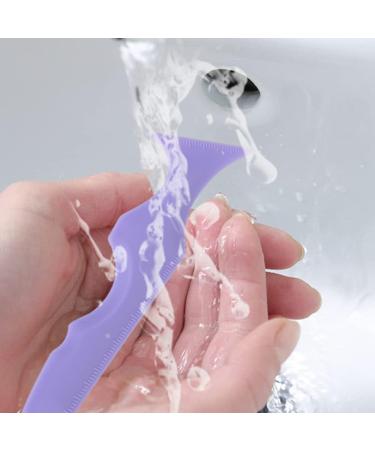 Healeved 2pcs Silicone Beauty Ruler Mold Makeup Mascara Tools Eyeliner Micro Makeup Supply Face Eyelash Tool - Buy Online on GoSupps.com