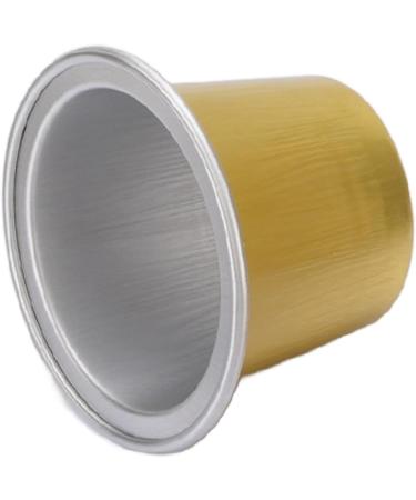  Masyrt Premium Aluminum Foil Cover 50% 15ml Coffee Capsules with Spoons and Brush Heat Seal Lids for Coffee Capsules (Gold) - Buy Online on GoSupps.com