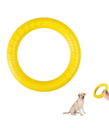 Qeeroyo dog fitness ring dog bite ring bite ring dogs dog toys ring dog flying disc toy bite ring for dogs interactive training ring for small medium-sized large dogs yellow - Buy Online on GoSupps.com