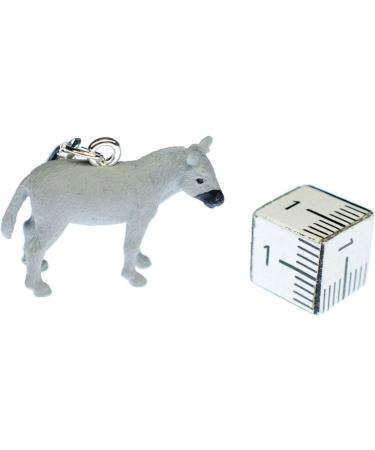 Handmade Minibling Donkey Charm Zipper Puller | Silver-Plated Horse Farm Mule Pendant | Unique Fashion Jewelry & Bracelet Strap - Buy Online on GoSupps.com