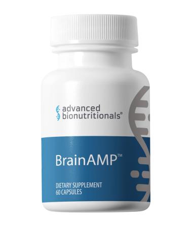 BrainAMP Nootropic Energy for Focus Memory & Clarity | Clean Alertness with Paraxanthine (No Jitters) | Supports Productivity with Alpha-GPC Tyrosine CognatIQ Lutein & Salidroside | 60 Caps