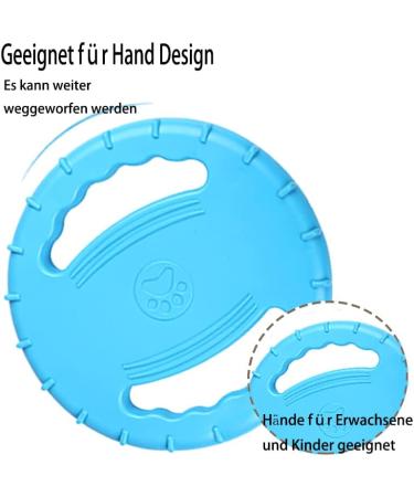 GERUI Dog Frisbee - Bite-Resistant Interactive Toy for Large & Medium Dogs | Outdoor Fun (Blue) - Shop Internationally - Buy Online on GoSupps.com