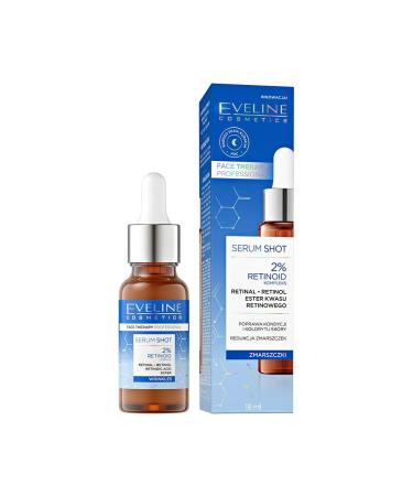 Eveline Cosmetics Facial Therapy Professional serum with 2 retinoid complex wrinkle reduction antiaging skin care brightening and firming formula suitable for sensitive skin
