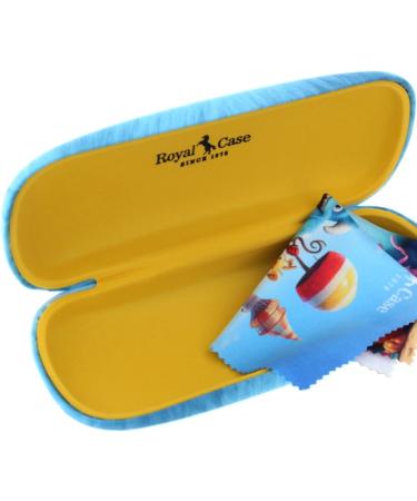 Paule & Knopf Cute Children's Hard Case with 3 Laughing Monsters AG Motifs | Light Blue & Microfiber Cloth Shop Now! - Buy Online on GoSupps.com