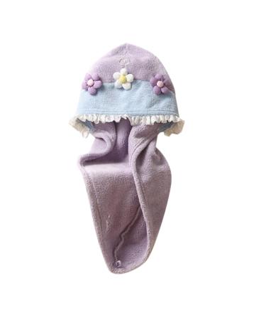 Beavorty Dry Hair Cap Hair Drying Cap Shower Caps Washcloth Turban Bathing Cap Hair Drying Hat Cute Rapid Hair Drying Hat Rapid Drying Hat The Flowers Towel Bath Skirt Scarf Coral Fleece As Shown 65.00X25.00X0.50CM