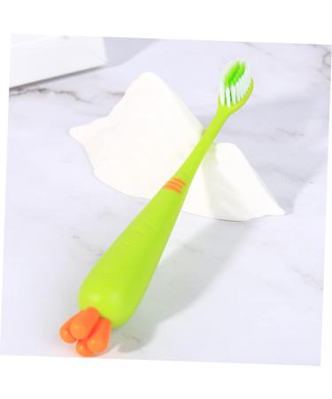 Frcolor 4-Piece Manual Carrot Toothbrush Set - Daily Oral Care Tools for Kids | Thorough Cleaning & Comfort - Buy Online on GoSupps.com