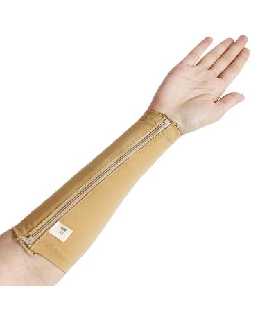 Post Surgical Compression Arm rod forearm pressure elastic protection with zipper to inhibit scars post-surgery relaxation body shaping 1 piece (medium)