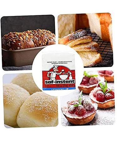 SAF Instant Yeast Red 1lb - Perfect for Baking Cake, Bread, and Dough - Buy Online on GoSupps.com
