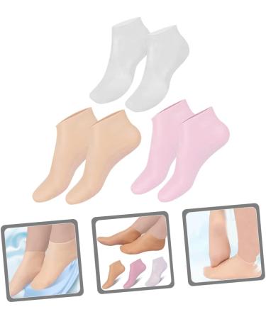 3 Pairs Moisturizing Socks Heel Socks Silicone Socks Foot Care Foot Care Non Socks Cracked Heel Repair Spa Gel Socks Lotion Socks Soft Sebs Moisture Cream Miss - Buy Online on GoSupps.com