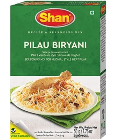 Shan Rice Pilau Biryani Seasoning Mix 50g - 4 Pack | Mughal Style Meet Pilaf Mughal Stil Fleisch Pilaw. - Buy Online on GoSupps.com