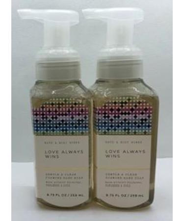 Set of 2 Love Always Wins Gentle Foaming Hand Soap 8.75 Ounce