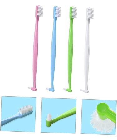 Buy Minkissy 4-Piece Double-Sided Conical Toothbrush Set - Travel-Friendly Manual Cleaning Brushes for Home Use - Buy Online on GoSupps.com