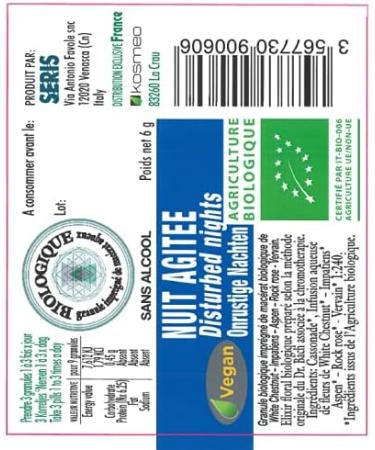 Nuit Agitee (enfants Et Ado) Complexe Elixir Fleurs De Bach Bio En Granules (6  - Buy Online on GoSupps.com