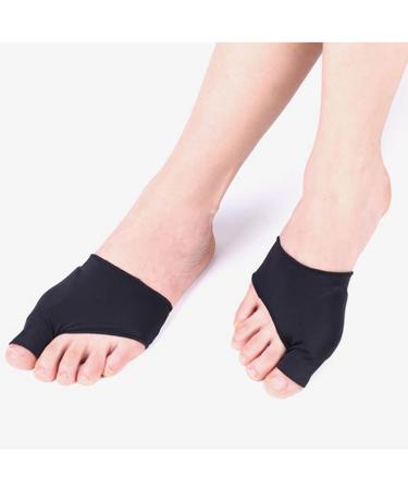 Hallux Valgus Bandage - Soft Breathable Bunion Corrector for Men & Women | Pain Relief While Sleeping (Size L 40-45) - Black - Buy Online on GoSupps.com