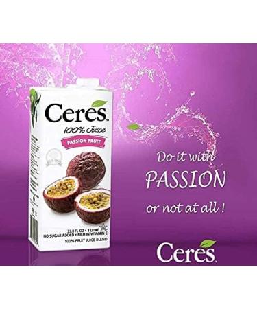 Ceres Fruit Juice Passion 1 l (Pack of 1) Package May Vary 1 L Passion Fruit - Buy Online on GoSupps.com